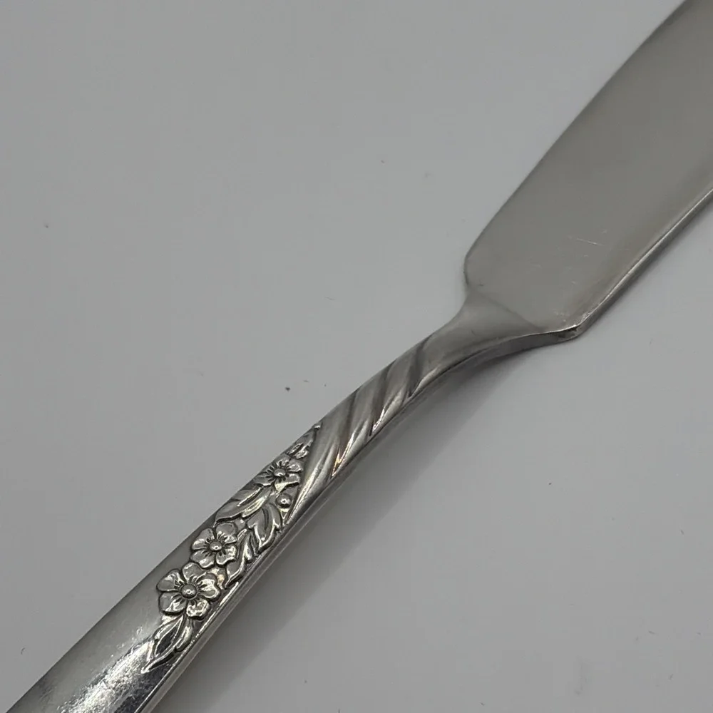 Butter Spreader Vintage ROGERS silverplate WILDWOOD ALWAYS pattern